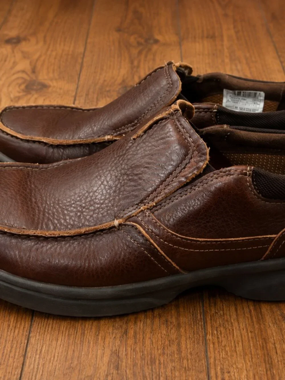 Clarks Collection Mens Size 9 Brown Leather Slip On Loafers Comfort Shoes